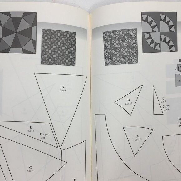 101 Quilt Blocks For Hand Piecing Linda Causee Paperback Book Patterns Templates - Picture 9 of 12